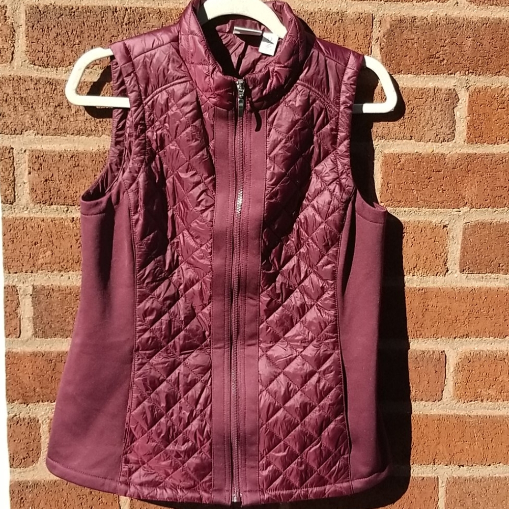 Chicos Sz 0 Reg Sz S Layering Quilted Vest EUC